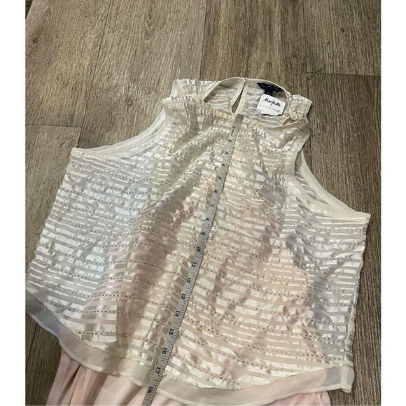 American Eagle Layered Tank Cream Large Sequin Pink Tank New - Picture 4 of 5